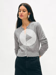 Cashmere Crewneck Cardigan