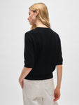 Cashmere Elbow Sleeve Tee