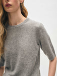 Cashmere Elbow Sleeve Tee