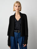 Cashmere Cropped Trapeze Cardigan