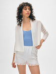 Cashmere Cropped Trapeze Cardigan