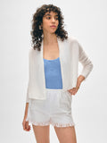 Cashmere Cropped Trapeze Cardigan