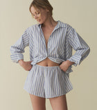 THELMA SHORT -- INDIGO SORRENTO STRIPE