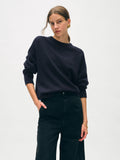 Cashmere Saddle Sleeve Crewneck