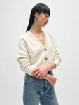 Cotton Linen Ribbed Cardigan