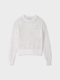 Cotton Slub Mesh Crewneck