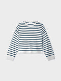 Cashmere Drop Shoulder Striped Sweater