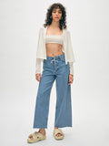 Organic Cotton Cropped Trapeze Cardigan