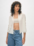 Organic Cotton Cropped Trapeze Cardigan