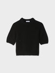 Cashmere Puff Sleeve Crewneck