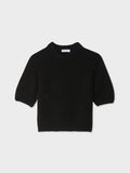 Cashmere Puff Sleeve Crewneck