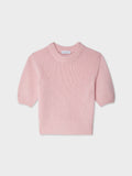 Cashmere Puff Sleeve Crewneck