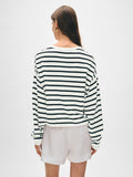 Cotton Linen Drop Shoulder Sweater