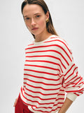 Cotton Linen Drop Shoulder Sweater