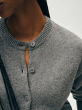 Merino Cashmere Crewneck Cardigan