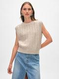 Cashmere Marled Wide Ribbed Shell