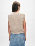 Cashmere Marled Wide Ribbed Shell