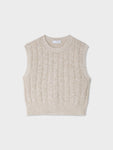 Cashmere Marled Wide Ribbed Shell