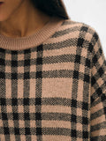 Cashmere Plaid Crewneck