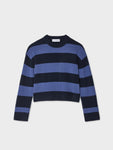 Cashmere Striped Crewneck