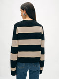 Cashmere Striped Crewneck