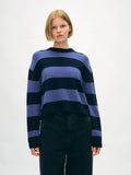 Cashmere Striped Crewneck