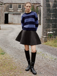 Cashmere Striped Crewneck