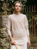 Cashmere Fairytale Embroidered Crewneck