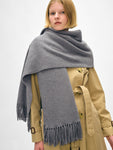 Merino Cashmere Tassel Scarf