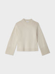 Merino Cashmere Waisted Crewneck