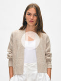 Cashmere Marled Open Cardigan