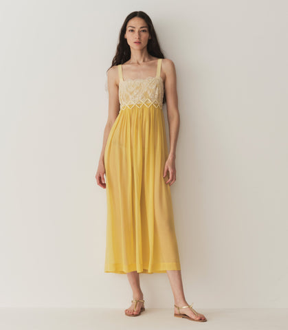 ANALIA DRESS -- DANDELION YELLOW