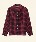 BREENA TOP -- ROUGE COUNTRYSIDE PLAID