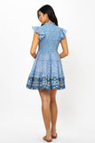 Smocked Flirty Short- Budapest Blue