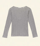 CILLA TEE -- HEATHER GREY