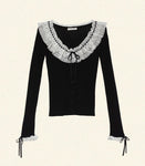 EVETTE TOP -- BLACK