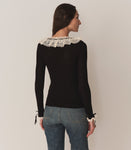 EVETTE TOP -- BLACK