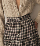 FABIENNE SKIRT -- NAVY COUNTRYSIDE PLAID