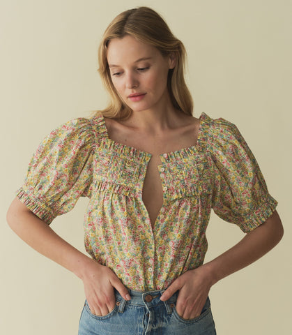 FARLEY TOP -- CHRYSANTHEMUM SKY FLORAL