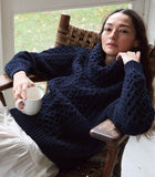 GILLIAN SWEATER -- NAVY