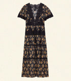 GRACIELLA DRESS -- FOXGLOVE FLORAL