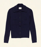 HARRINGTON CARDIGAN -- NAVY