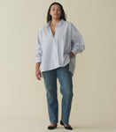 HAVA TOP -- INDIGO SORRENTO STRIPE