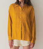 HAVA LINEN TOP -- SUNFLOWER