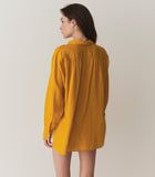 HAVA LINEN TOP -- SUNFLOWER