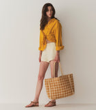 HAVA LINEN TOP -- SUNFLOWER