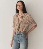 HENRI TOP -- WILD CLOVER FLORAL