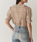 HENRI TOP -- WILD CLOVER FLORAL