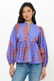 Mandarin Balloon Top- Haring Peri