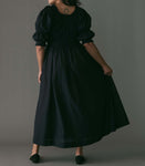 ISCHIA DRESS -- NAVY